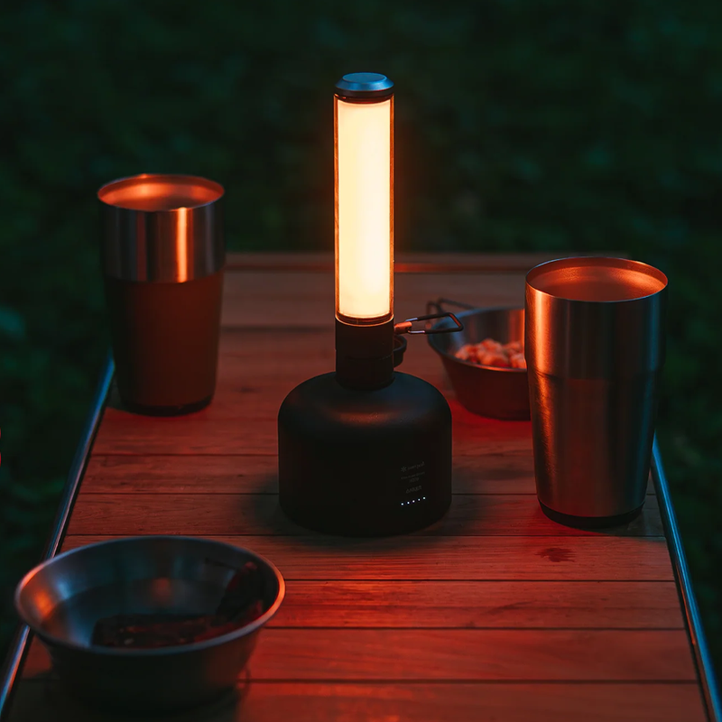 GigaPower Tabletop Lantern, Snow Peak GigaPower Tabletop Lantern at camp