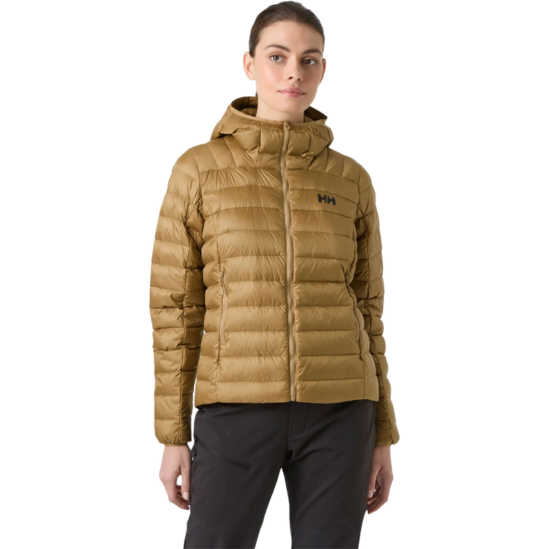 Helly Hansen Women's Verglas Hooded Down 2.0 in  Elmwood on model