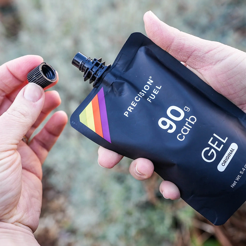 PF 90 Gel, Precision Fuel and Hydration PF 90 Gel in hand
