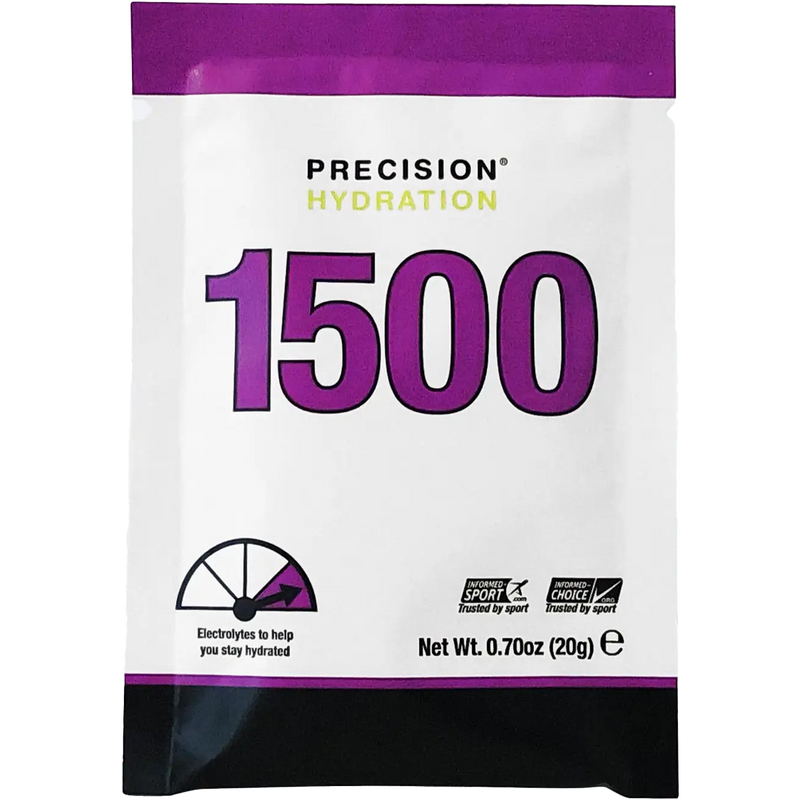 Precision Hydration Powder, Precision Fuel and Hydration Precision Hydration Powder front of single packet