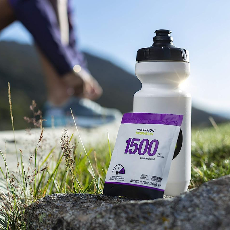 Precision Hydration Powder, Precision Fuel and Hydration Precision Hydration Powder with water bottle