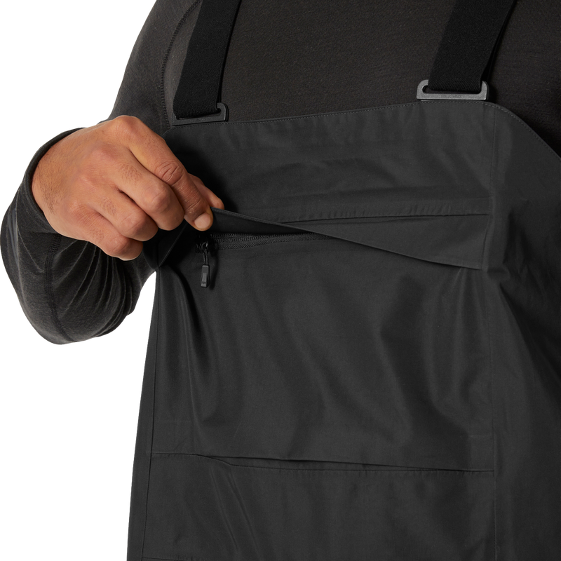 Men's Elevation Infinity Shell Bib Pant, Helly Hansen Men's Elevation Infinity Shell Bib Pant Chest Pocket