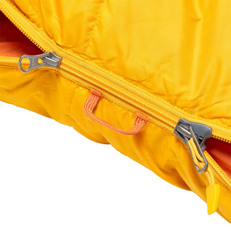 Lost Coast 5 Regular, Marmot Lost Coast in 23305-Golden Sun/Tangelo zipper and zipper pulls