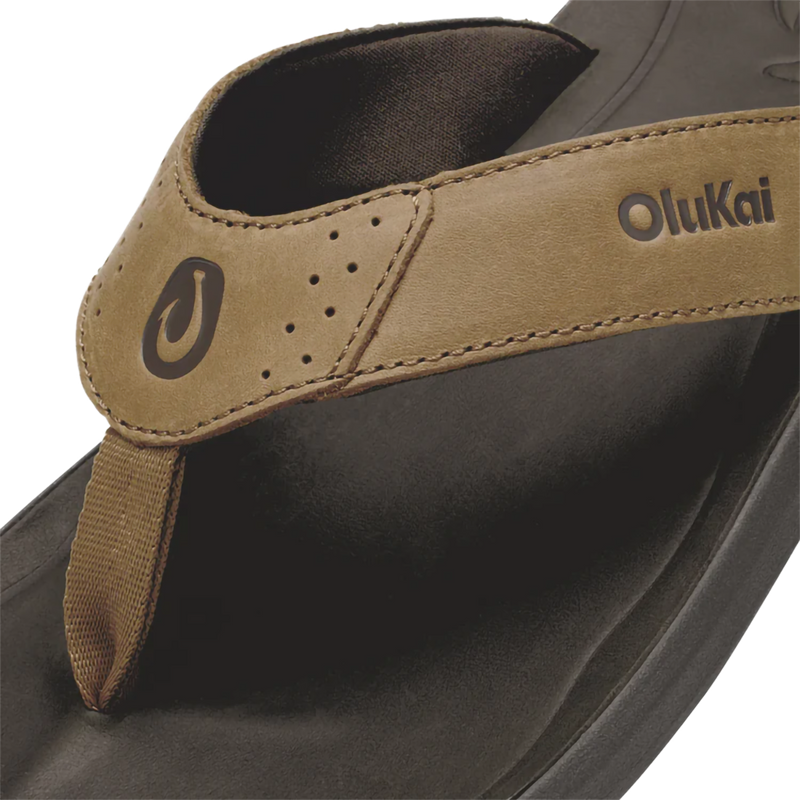 Men's Pili, Olukai Men's Pili in 3448-Tan/Dark Java strap