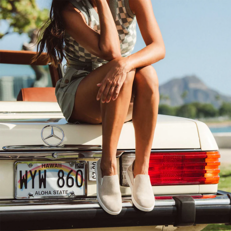 Women's Pehuea Luxe, OluKai Women's Pehuea Luxe in 2020-Tapa/Tapa on model seated