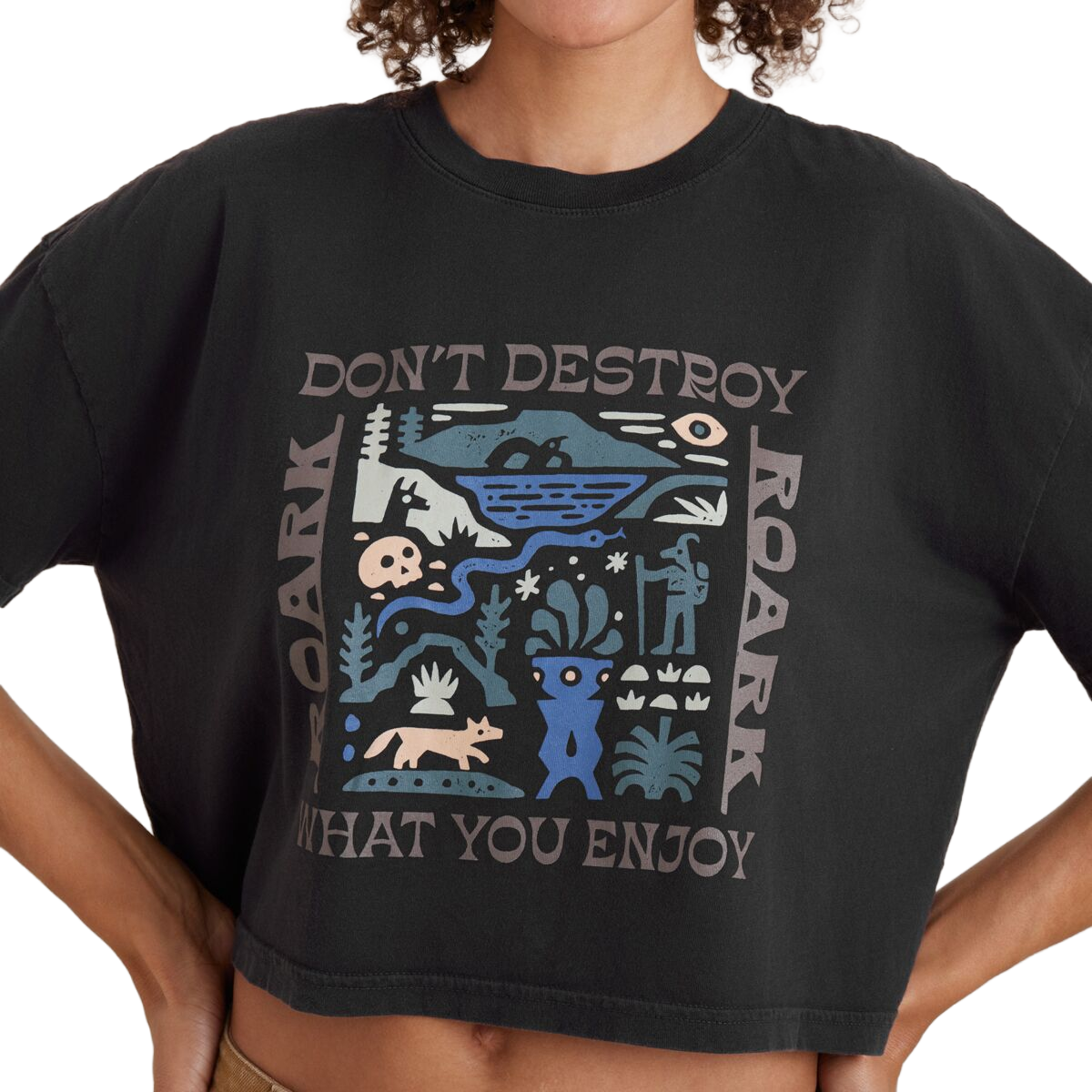 Women's Enjoy Andes Cropped Boxy Tee alternate view
