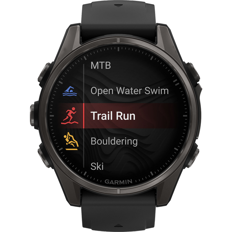 Fenix 8 Sapphire 43mm - Carbon Gray, Garmin Fenix 8 Sapphire 43mm Carbon Gray activities