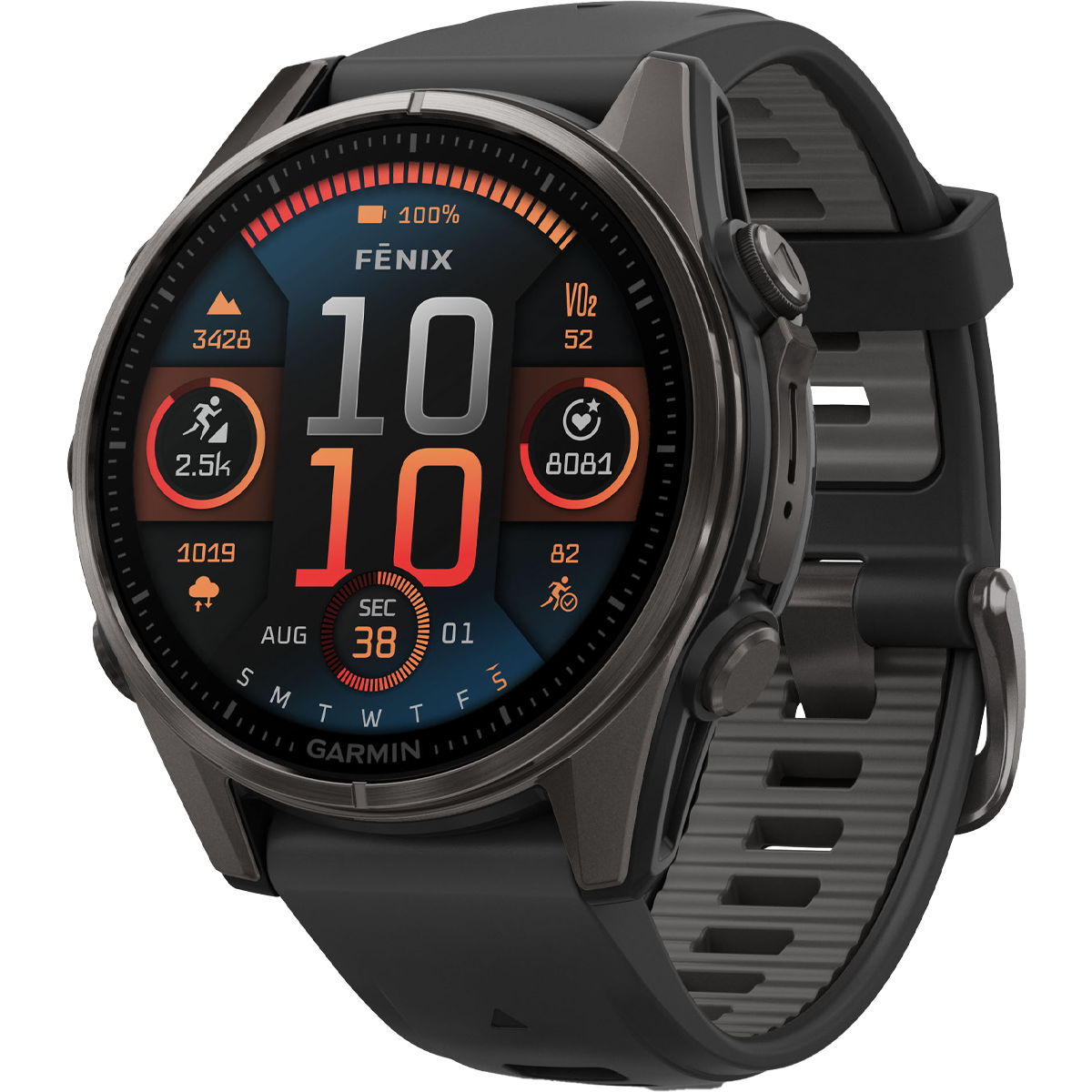 Fenix 8 Sapphire 43mm - Carbon Gray alternate view