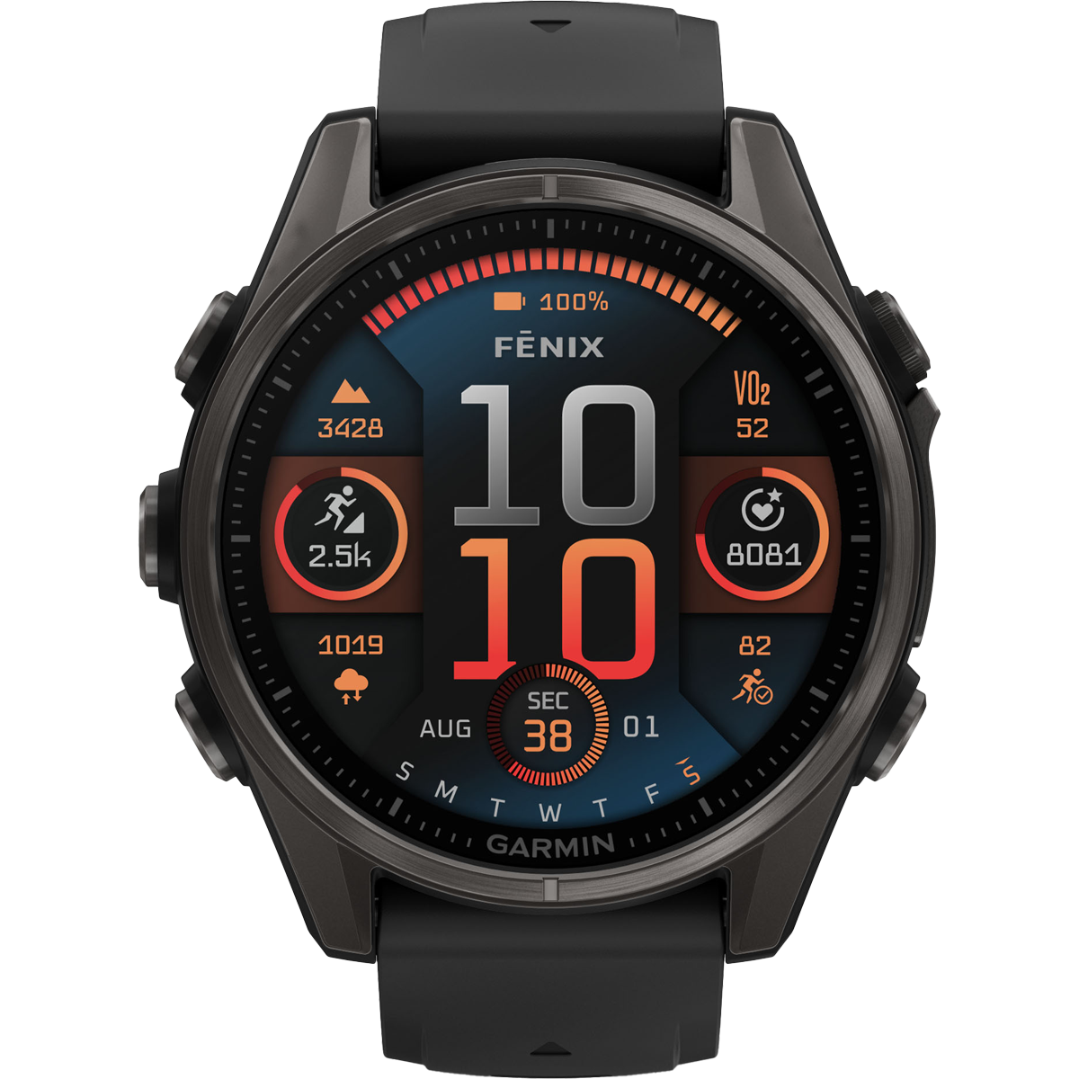 Fenix 8 Sapphire 43mm - Carbon Gray alternate view