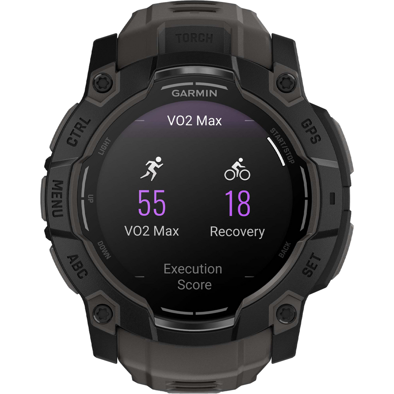 Instinct 3 50mm Amoled - Black, Garmin Instinct 3 50mm AMOLED in Black execution score