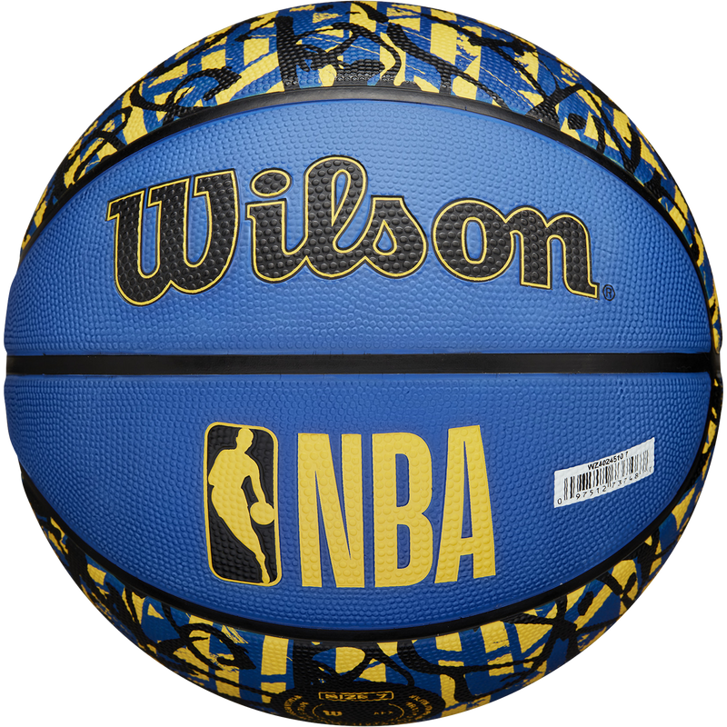 Team Graffiti Warriors - 29.5", Wilson Team Graffiti Warriors in Royal NBA Logo