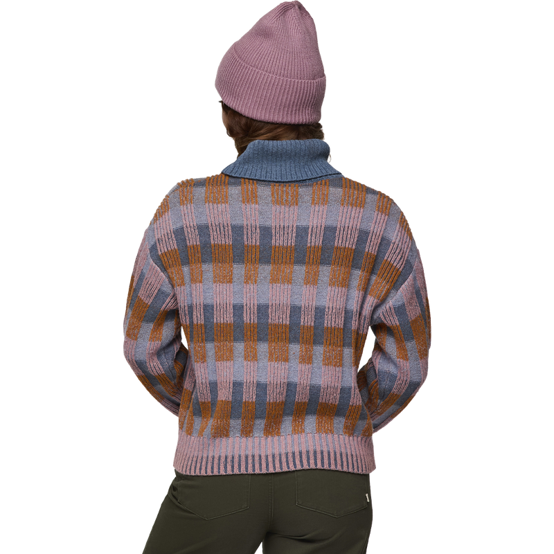 Women's Libre Boxy Sweater, Cotopaxi Women's Libre Boxy Sweater back on model