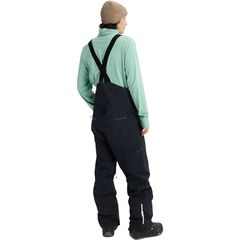 Reserve Gore Tex 2L Bib Short, Burton Men's Reserve Gore Tex 2L Bib Long Front Back