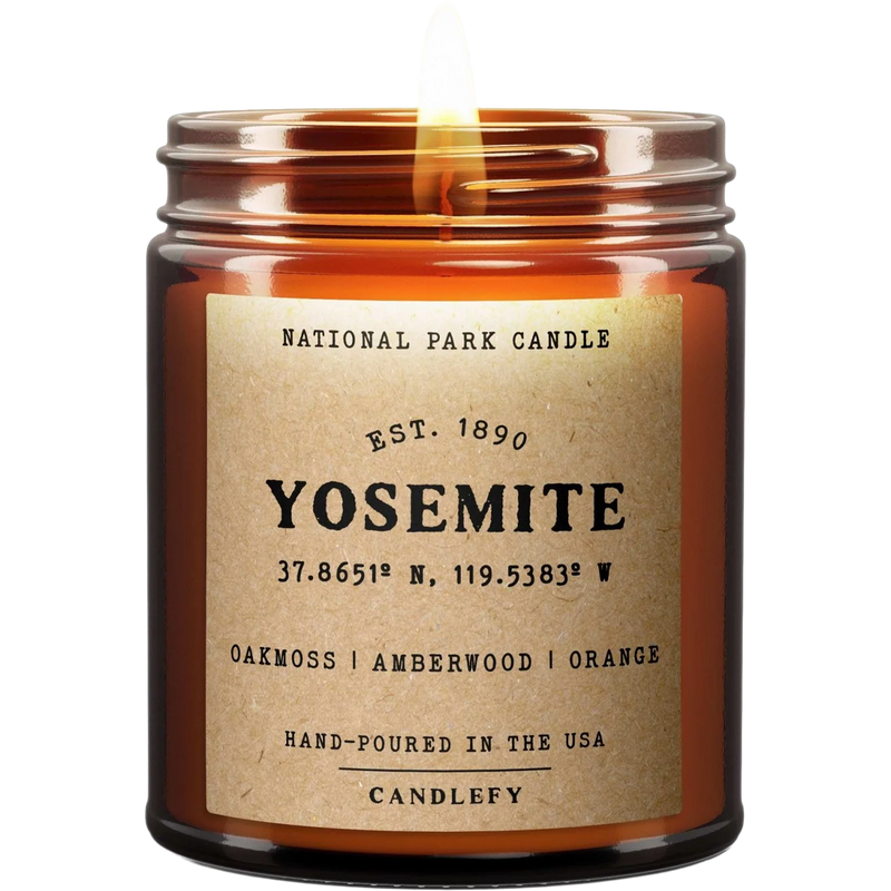 Yosemite National Park Candle, Candlefy Yosemite National Park Candle lit