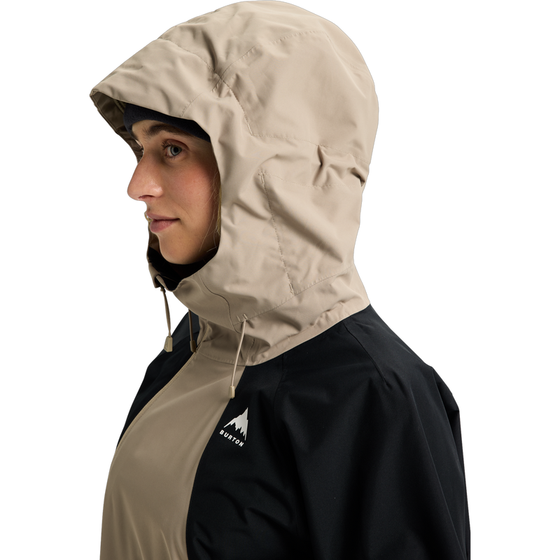 Women's Reserve 2L Relaxed Anorak, Burton Women's Reserve 2L Relaxed Anorak hood