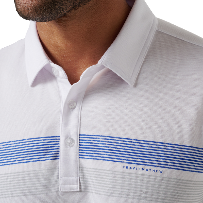 Men's Dodgers Top Recruit Polo, TravisMatthew Men's Dodgers Top Recruit Polo Collar