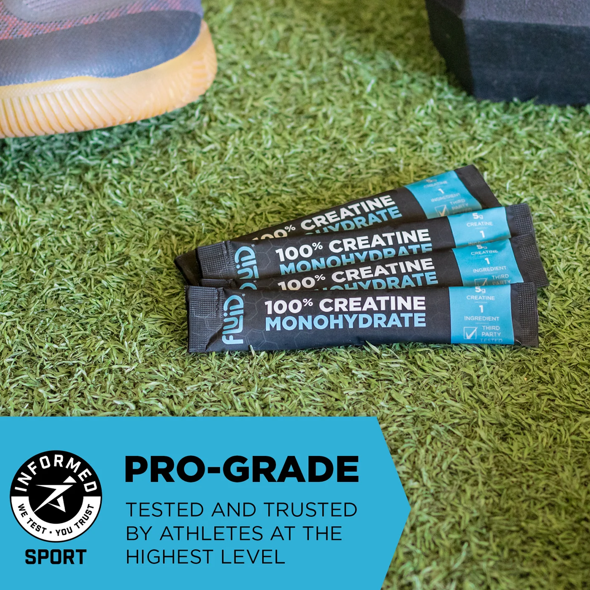 100% Creatine Monohydrate (30 Single Servings) alternate view
