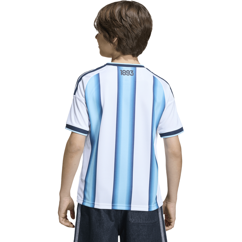 Youth Argentina AFA Home Replica Jersey, Adidas Youth Argentina AFA Home Replica Jersey Back