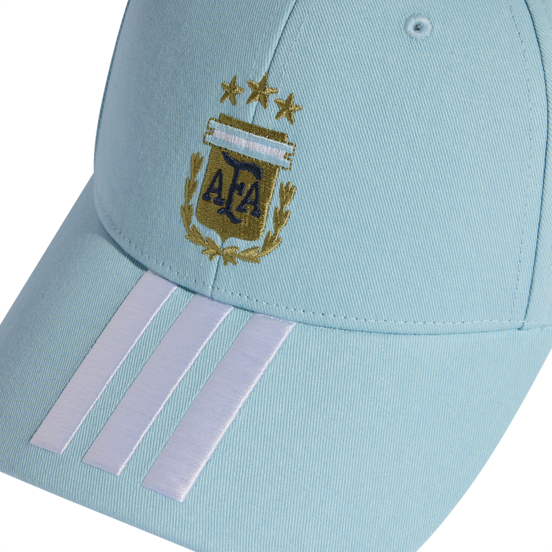 Argentina AFA BB Cap, Adidas Argentina AFA BB Cap in Icey Blue/White front graphic