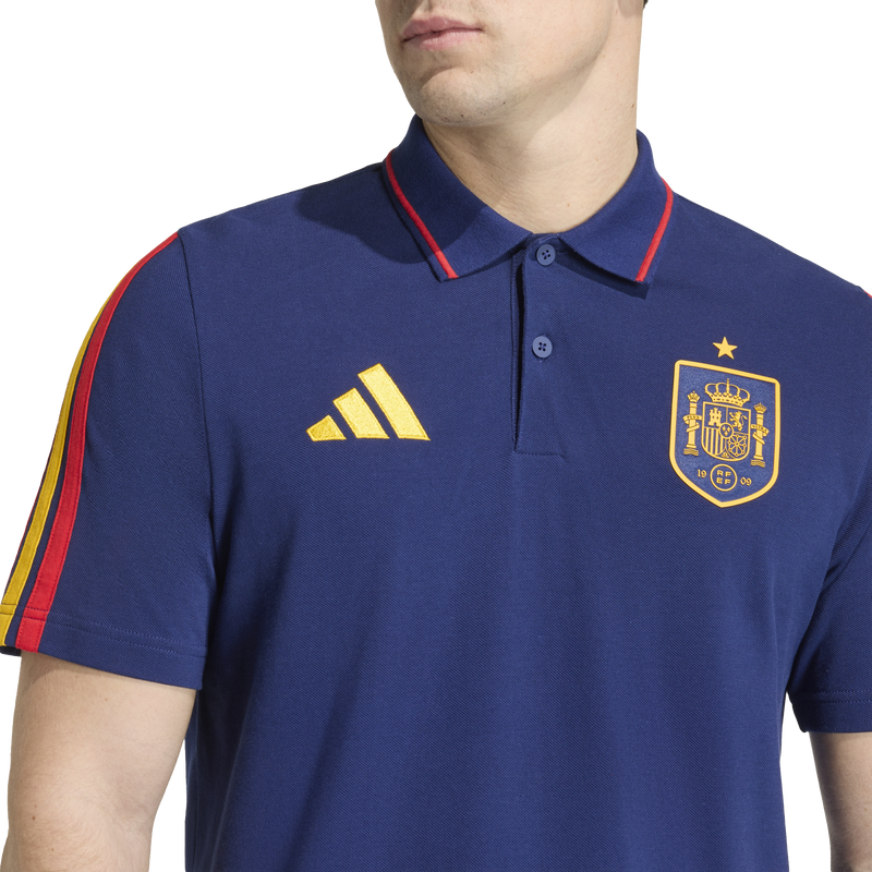 Men's Spain DNA Tee, Adidas Men's Spain DNA Tee Front Logos