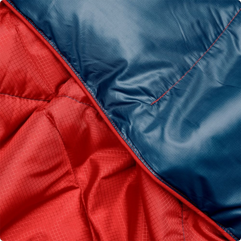 The Backcountry Puffy Blanket, Rumpl The Backcountry Puffy Blanket in Deepwater fabric
