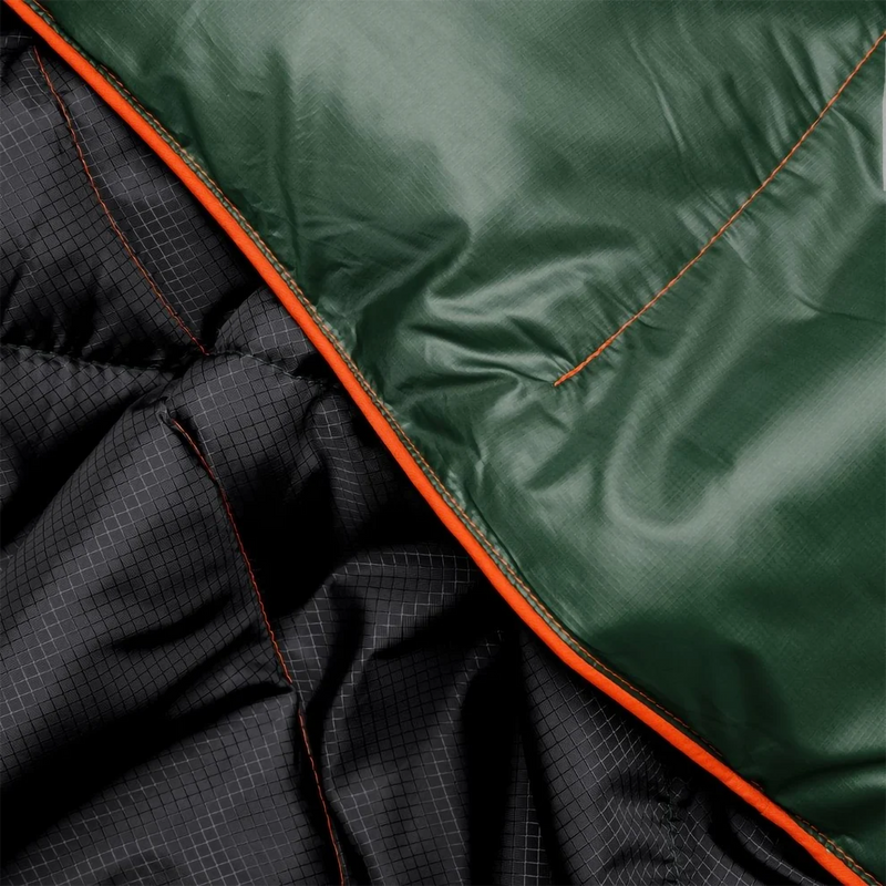 The Backcountry Puffy Blanket, Rumpl The Backcountry Puffy Blanket in Mountain Green Peak fabric