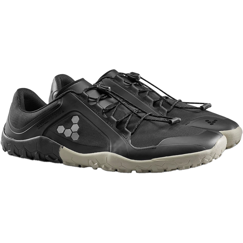 Men's Primus Trail 3 All Weather FG, VivoBareFoot Men's Primus Trail 3 All Weather FG in Obsidian pair front right