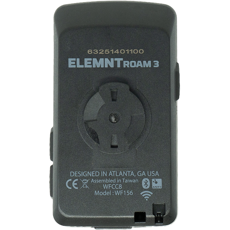 Elemnt Roam 3, Wahoo Fitness Element Roam 3 Back
