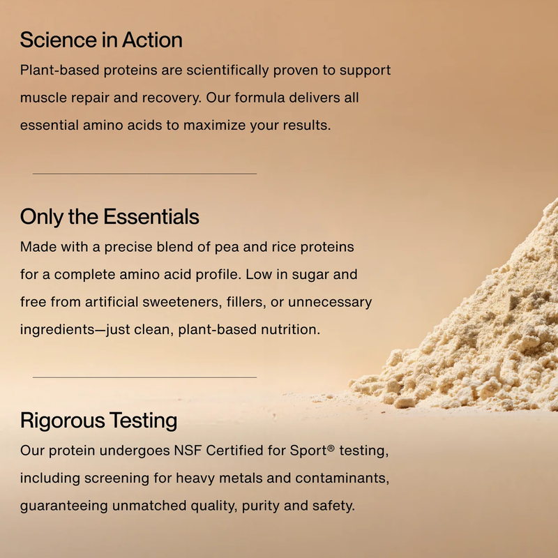 100% Plant Protein (22 Servings), 100% Plant Protein Powder science