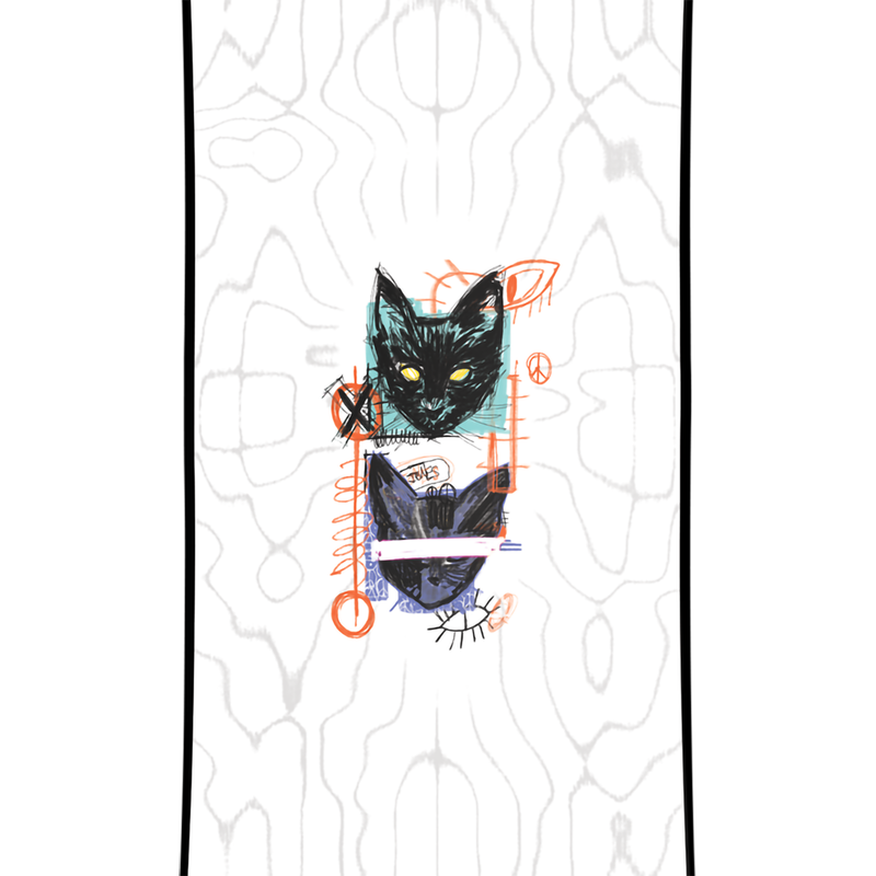 Rally Cat, Jones Snowboards Rally Cat center graphic