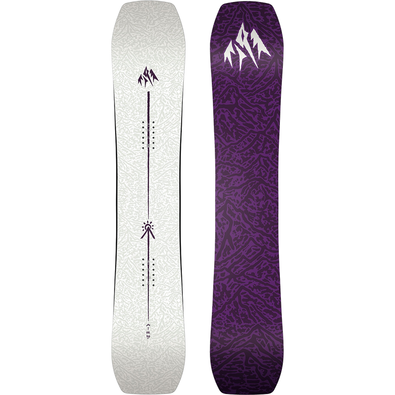 Jones Snowboards Women's Airheart 2.0 Demo Snowboard Package, Jones Snowboards Women's Airheart 2.0 25/26 top and bottom