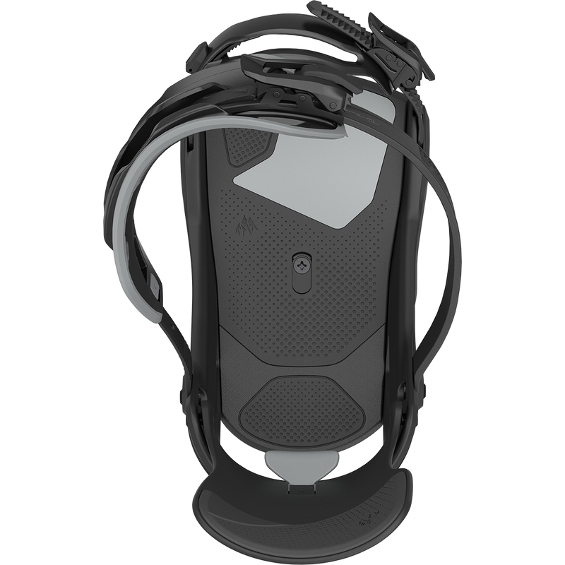 Mercury FASE, Jones Snowboards Mercury Fase in Eclipse Black top strap open