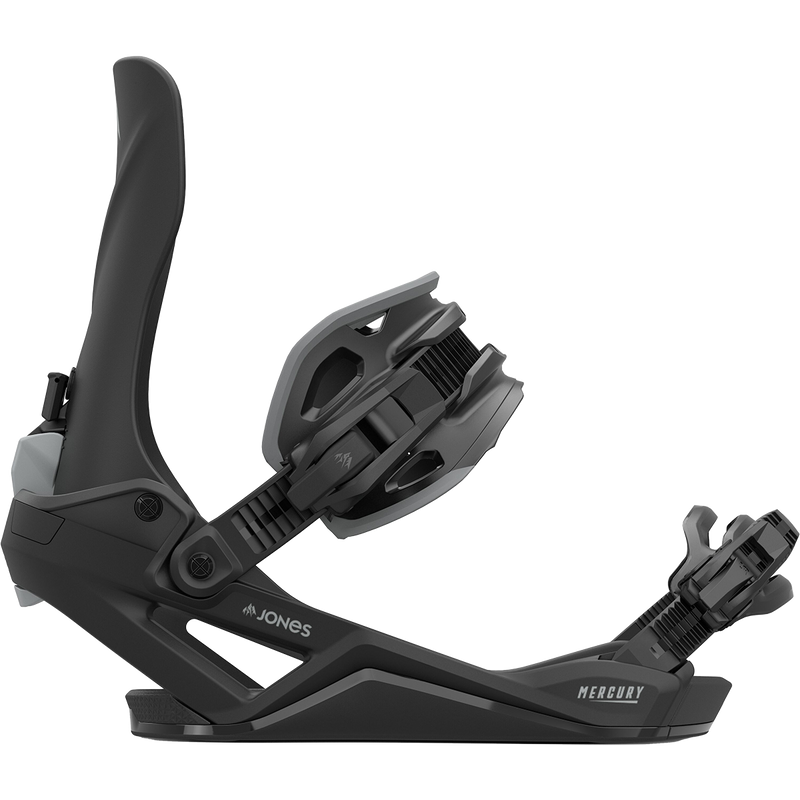 Jones Snowboards Mercury FASE Demo Snowboard Bindings, Jones Snowboards Mercury Fase in Eclipse Black right