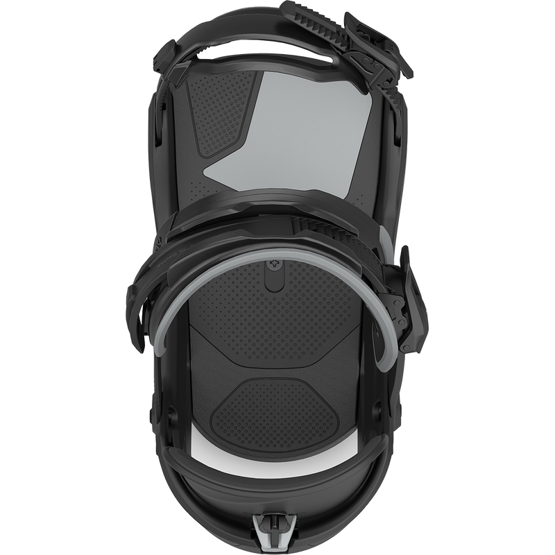 Jones Snowboards Mercury FASE Demo Snowboard Bindings, Jones Snowboards Mercury Fase in Eclipse Black strap closed