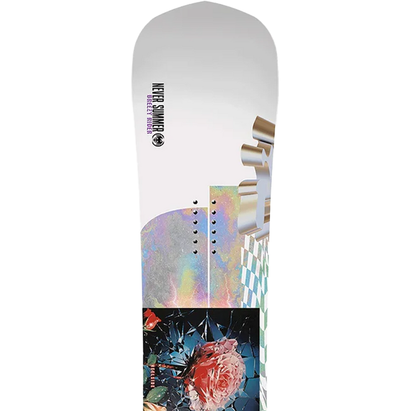 Never Summer Women's Breezy Rider Demo Snowboard, Never Summer Women's Breezy Rider nose