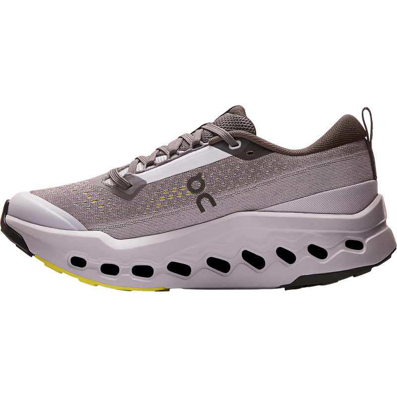 Women's Cloudsurfer Trail 2, On Women's Cloudsurfer Trail 2 in Iron Lilac inside right profile