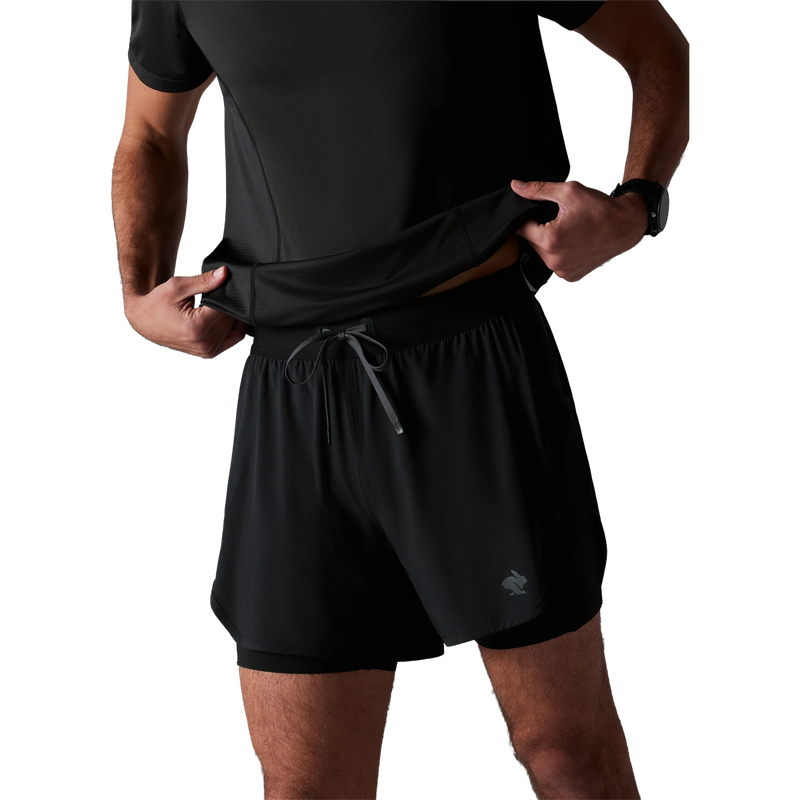 Men's Pacer Hybrid Short 5", Rabbit Men's Pacer Hybrid Short 5" front
