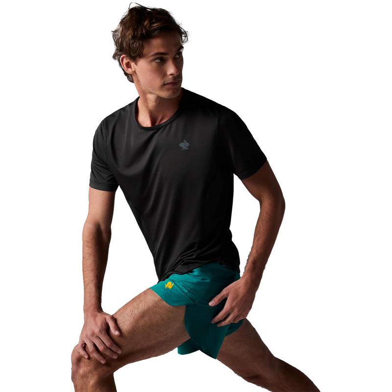 Men's Tempo Tee Short Sleeve, Rabbit Men's Tempo Tee Short Sleeve 3/4 Front