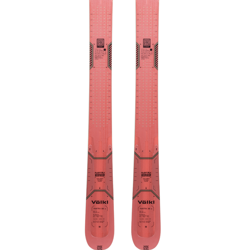 Volkl Women's Mantra 88 Demo Ski Package, Volkl Women's Mantra 88 Flat tails