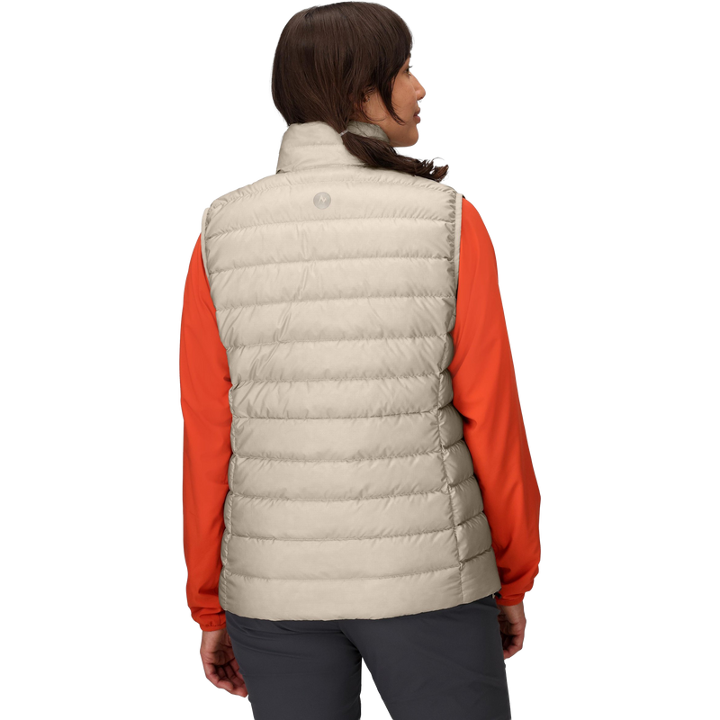 Women's Highlander Down Vest, Marmot Women's Highlander Down Vest in 24379-Birch Bark back