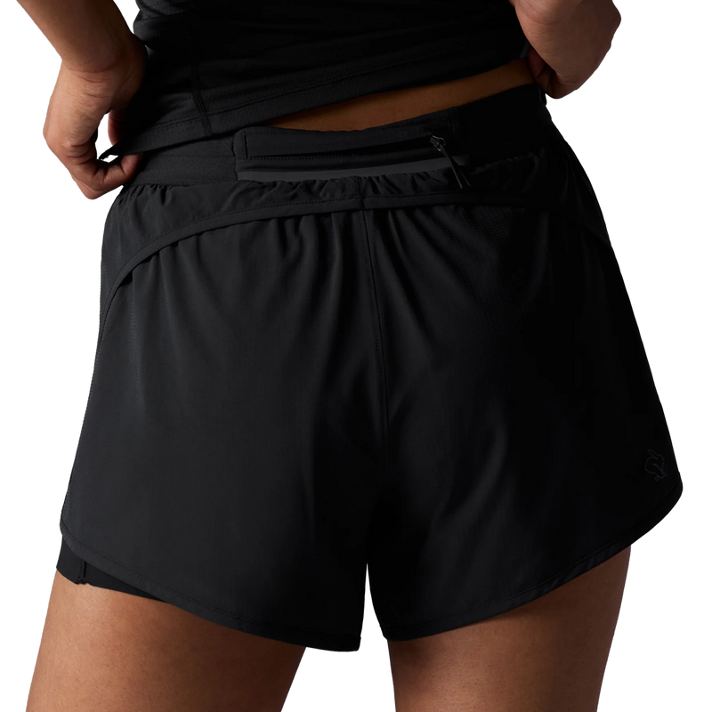 Women's Pacer Short 2-in-1, Rabbit Women's Pacer Short 2-in-1 back on model
