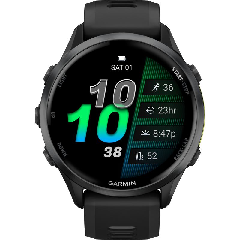 Forerunner 970, Garmin Forerunner 970 front face