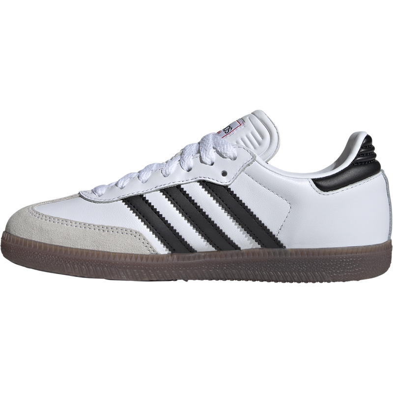 Youth Samba, Adidas Youth Samba in White inside right profile