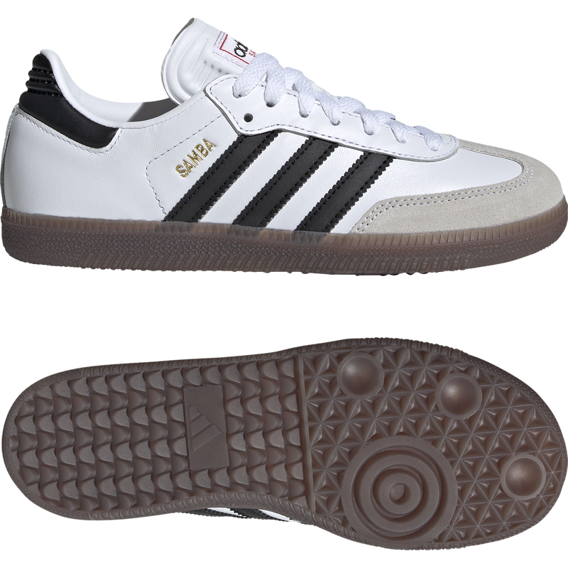 Youth Samba, Adidas Youth Samba in White pair right and bottom