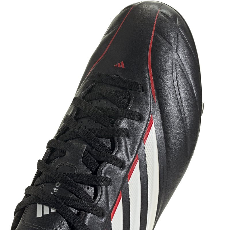 Copa Pure IV Club FG/MG, Adidas Copa Pure IV Club FG/MG in Core Black/White/Lucid Red toe