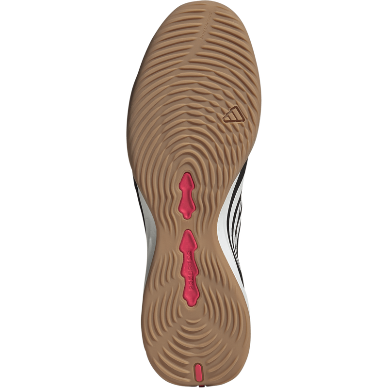 Predator League Fold-Over Tongue Indoor, Adidas Predator League Fold-Over Tongue Indoor in Core Black/White/Lucid Red bottom