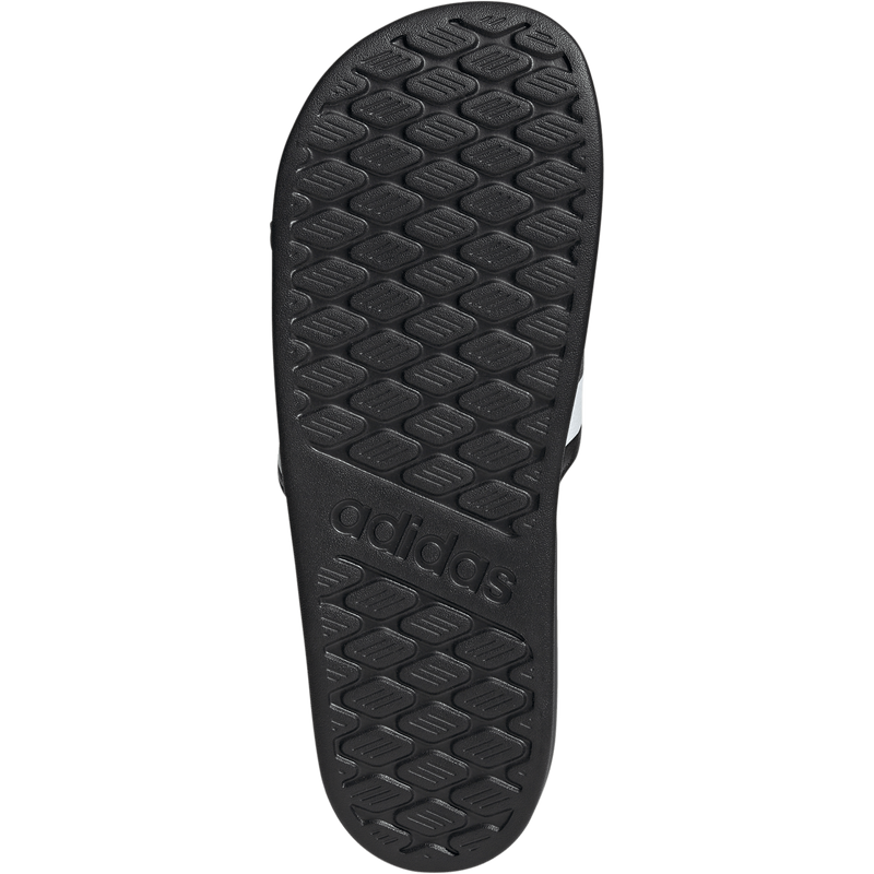 Men's Adilette Comfort 2.0, Adidas Men's Adilette Comfort 2.0 in Core Black/White/Carbon bottom