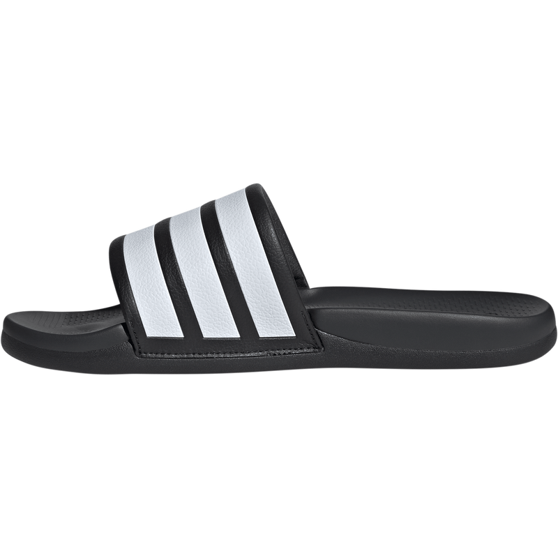 Men's Adilette Comfort 2.0, Adidas Men's Adilette Comfort 2.0 in Core Black/White/Carbon right medial profile