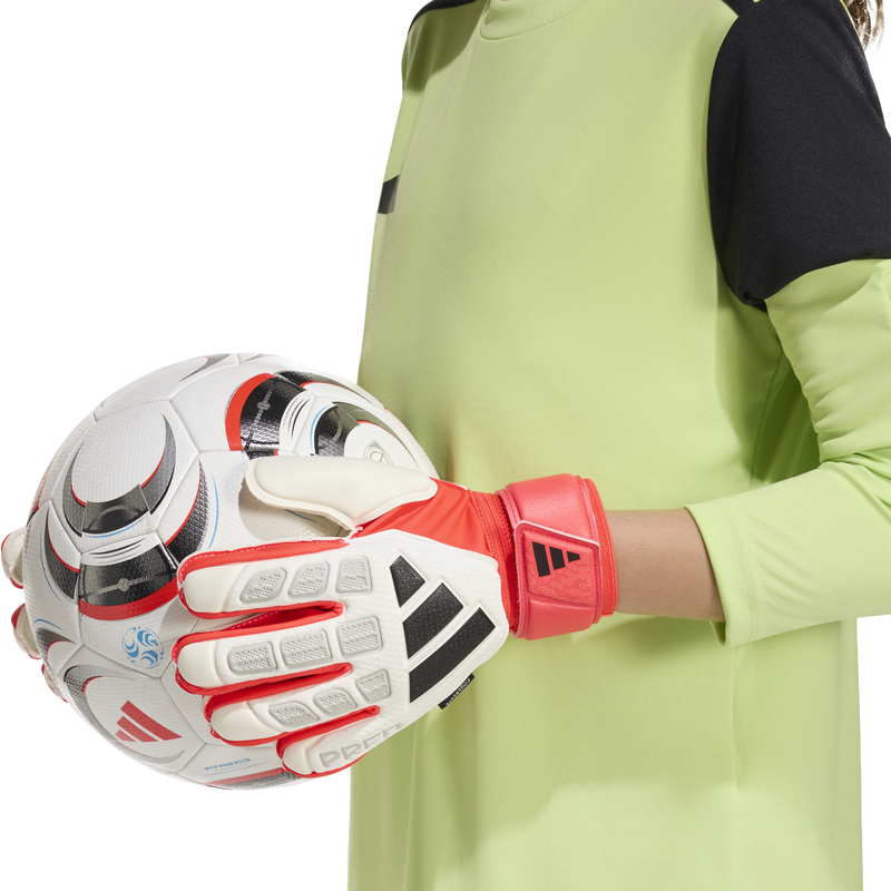 Youth Predator Fingersave Glove, Adidas Youth Predator Fingersave Glove on Model