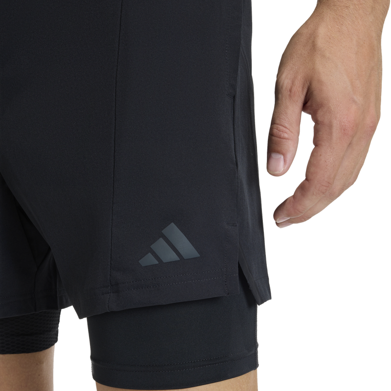 Men's D4T 2-in-1 Short, Adidas Men's D4T 2-in-1 Short Logo